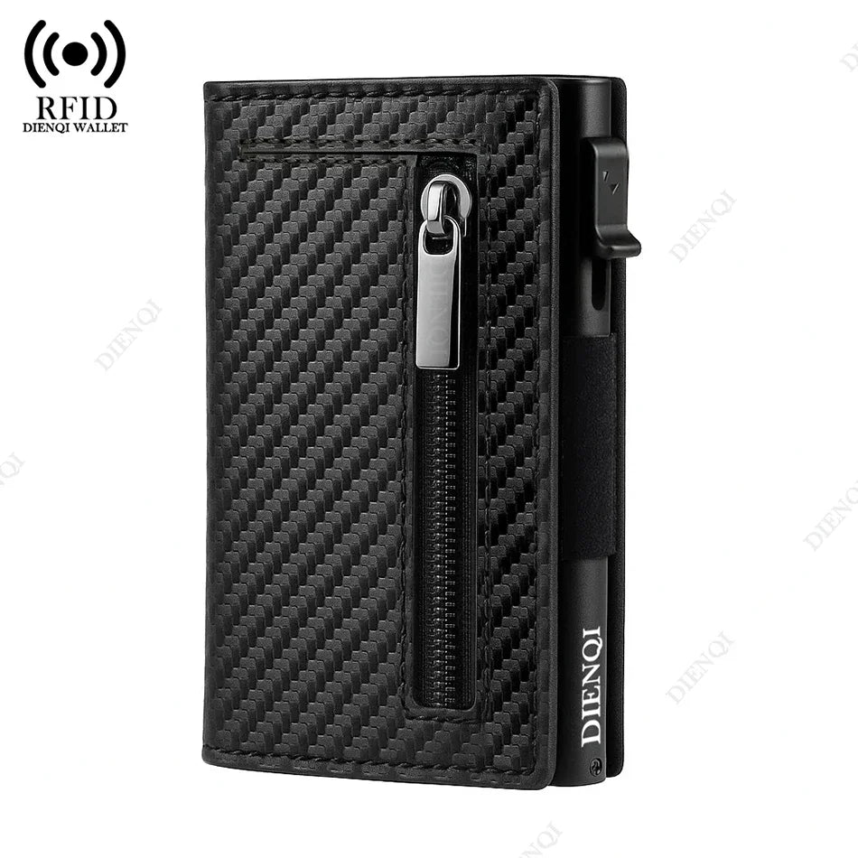 porte cartes hommes portefeuille pliant grande capacité porte-monnaie en cuir PU noir