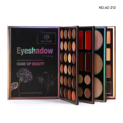 Palette d'ombres à paupières multichromes 55 couleurs nacrées