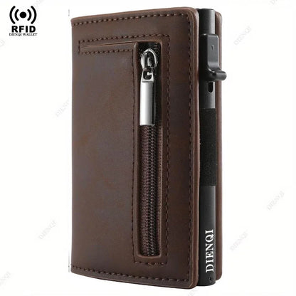 porte cartes hommes portefeuille pliant grande capacité porte-monnaie en cuir PU noir