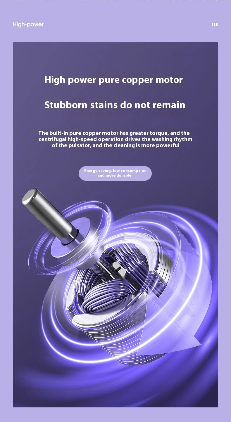 Machine à laver pliable 8L portable