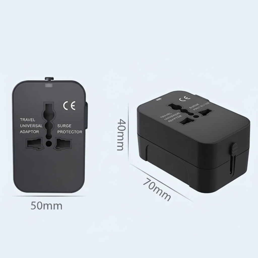 adaptateur universel dimensions