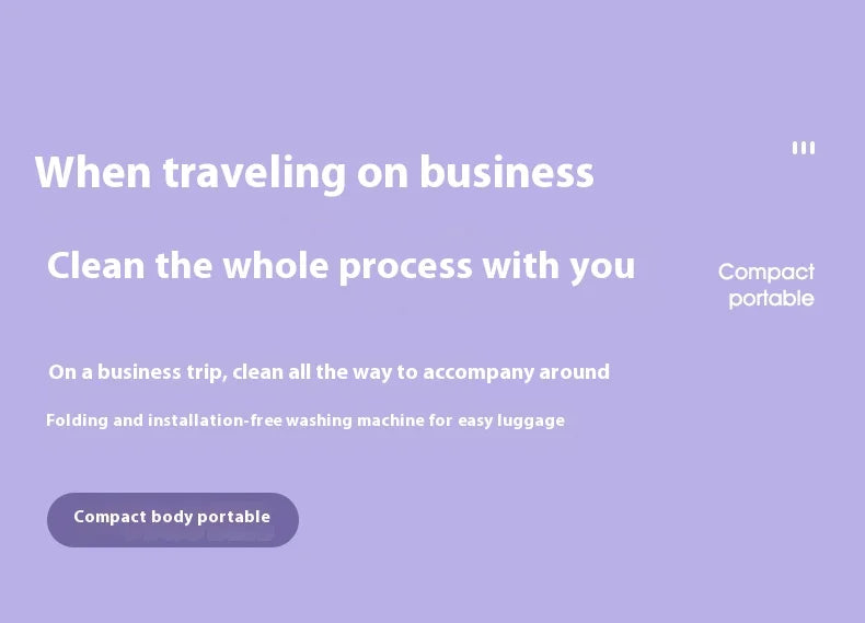 Machine à laver pliable 8L portable