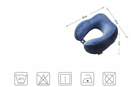 Oreiller mémoire forme voyage forme de U en mousse