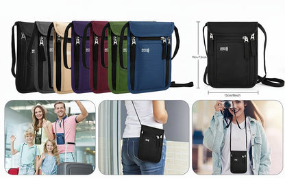 Pochette porte-passeport RFID pochette de voyage de cou