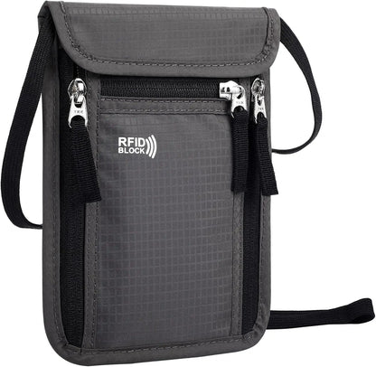 Pochette porte-passeport RFID pochette de voyage de cou