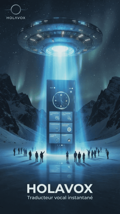 Traducteur vocal Instantané portable - HOLAVOX espace